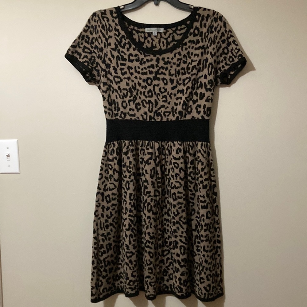 Danny and Nicole knit animal print dress